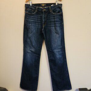 Lucky Brand 367 Vintage Boot Men 34x34/ 35X32.5 Dark Wash Denim Jeans Casual